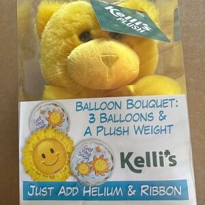 Balloon Bouquet: 3 Balloons & A Plush Weight Kellis